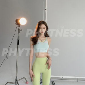 PHYTNESS 獨家設計膠牌刺繡雙肩帶高強度支撐健身瑜伽服帶胸墊