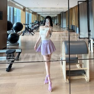 PHYTNESS 個性調節扣防走光透氣百褶裙